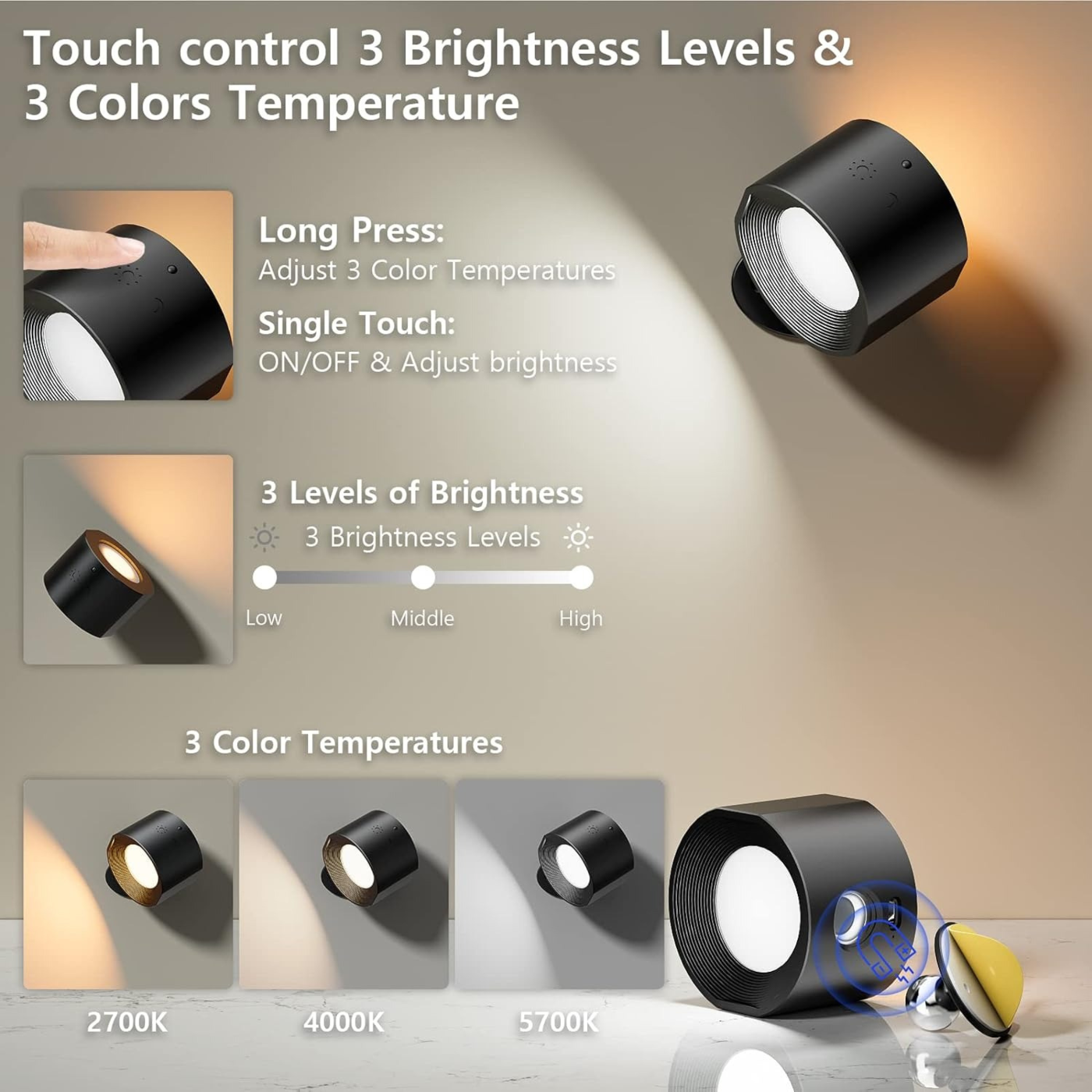 Suvira lux wall light